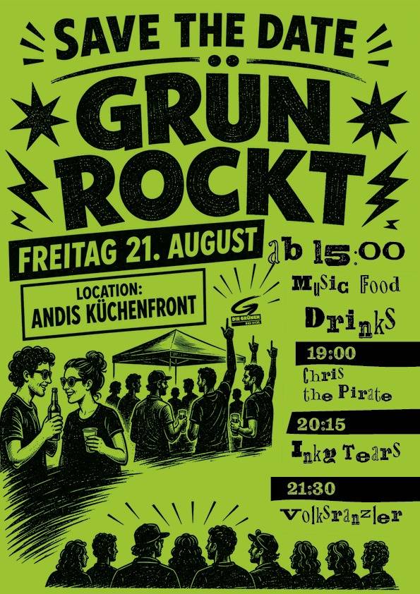 Grün Rockt Show Flyer